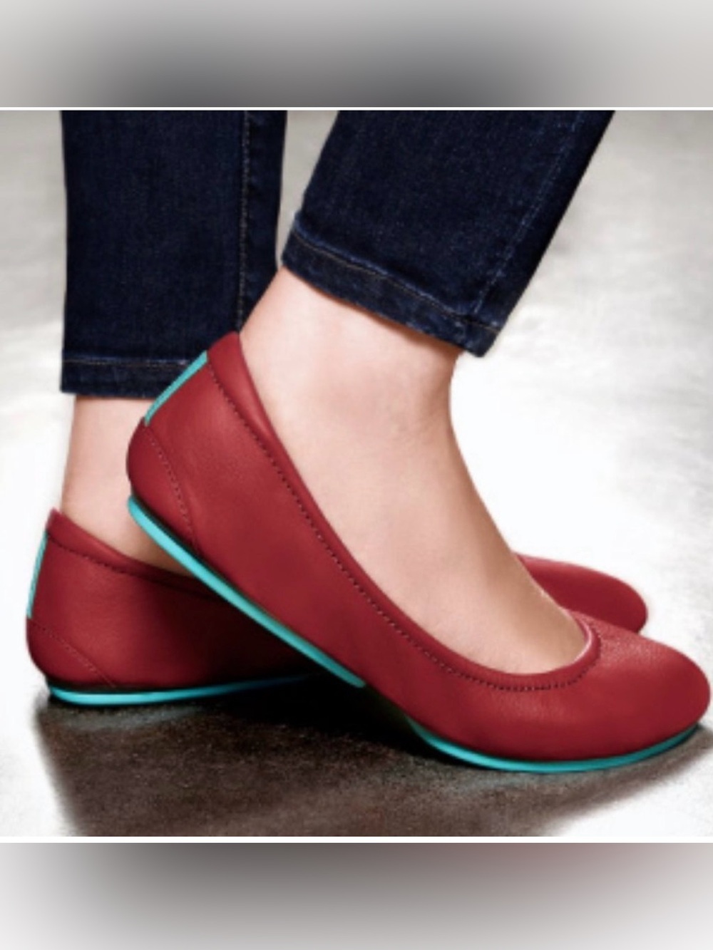 Tieks Red Ballet Flats 8